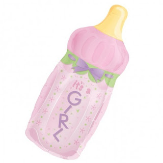 It's a Girl Bottle Supershape Foil Balloon