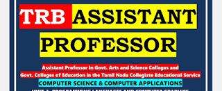 TRB - Assistant Professor - Computer Science ( unit - 3 ) Study Material