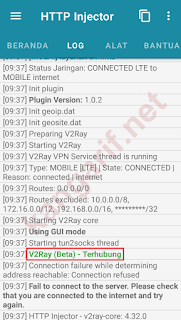 v2ray (beta) - terhubung