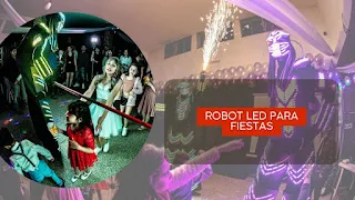 Alquiler de robot led para fiestas