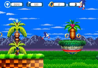 Jogue Sonic Run Adventure online grátis clássico retrogame