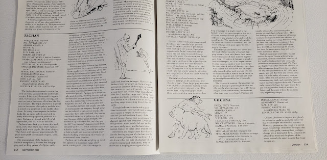 pages from the Creature Catalog