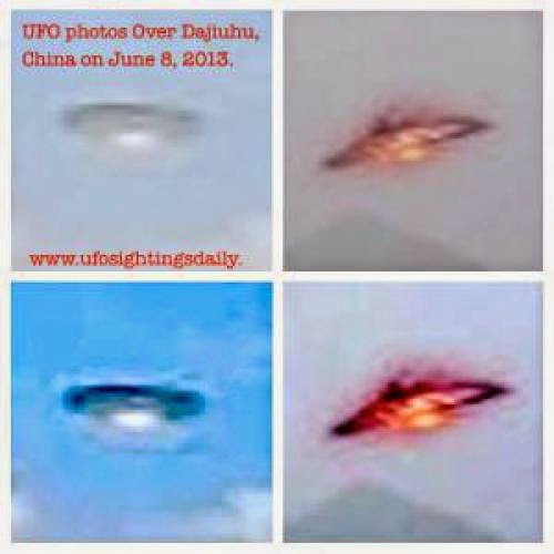 Ufo Caught By Accident When Tourist Takes Scenic Photos China June 8 2013