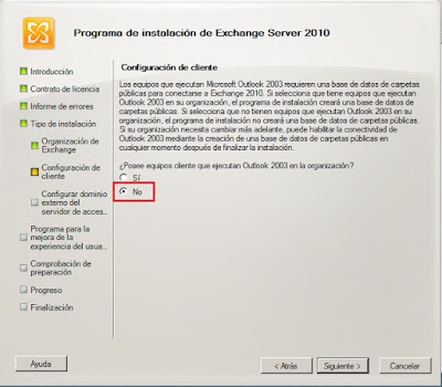 Instalar Microsoft Exchange Server 2010