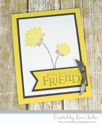 One--of-a-Kind Friend card-designed by Lori Tecler/Inking Aloud-stamps from Papertrey Ink