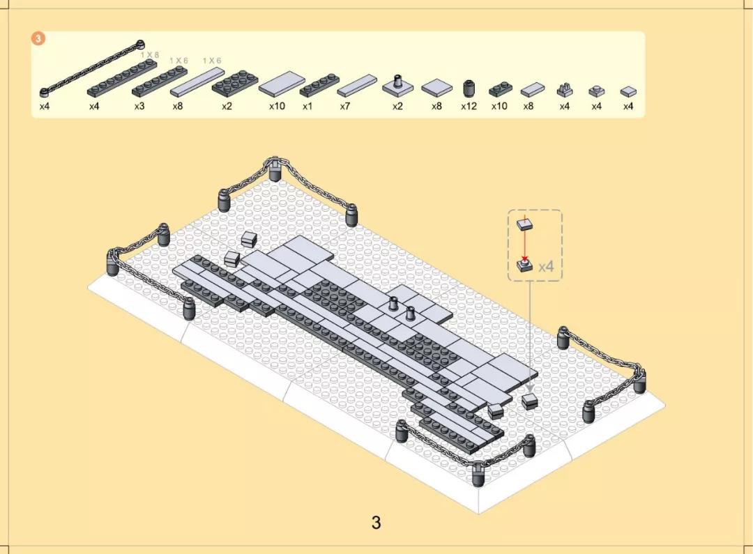 artorbricks marina bay sands of singapore compatible with lego