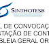 SINTHOTESB -EDITAL DE CONVOCAÇÃO  PRESTAÇÃO DE CONTAS  ASSEMBLEIA GERAL ORDINÁRIA