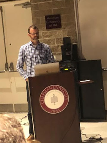 Professor Quimby, SDSU, speaks on astrophotography at Mount Laguna Observatory  (Source: Palmia Observatory)