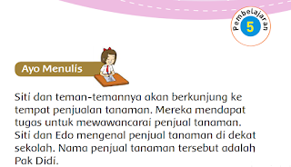 MATERI DAN KUNCI JAWABAN BUKU SISWA KELAS 3 SD TEMA 2 SUBTEMA 3 PEMBELAJARAN 5