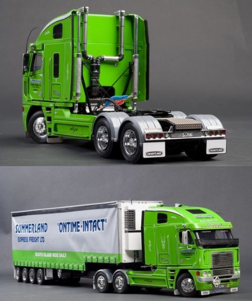 gambar miniatur truk trailer