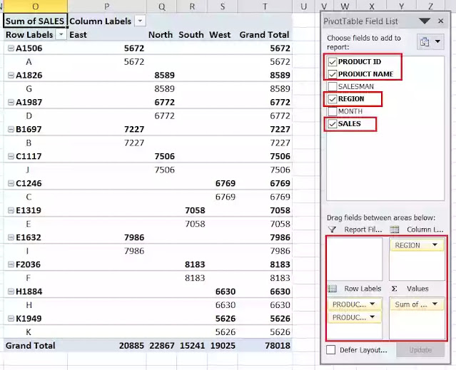Pivot table in excel in hindi. How to Create pivot table in excel.