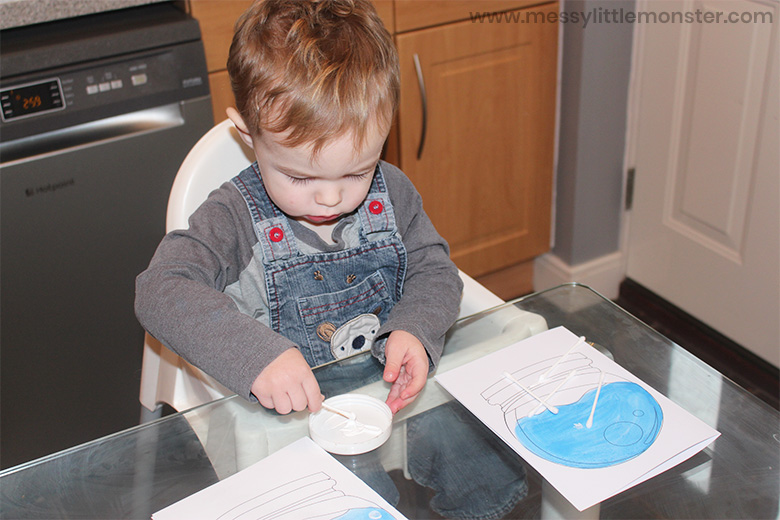 snow globe craft for toddlers