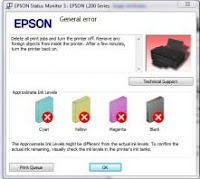 General Error Printer Epson T13