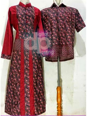 Model Baju Gamis Batik Couple  Lebaran Terbaru 2021