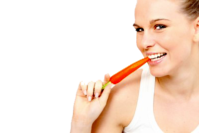 Girl Eating Carrot