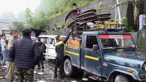 furniture and other items seized from the residence of Gurung at Patlebas