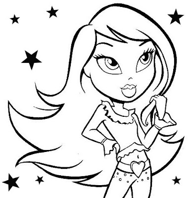 Bratz Coloring Pages on Bratz Coloring Pages  Bratz Print And Color