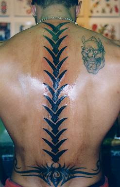 Spine Tribal Tattoos Design 1