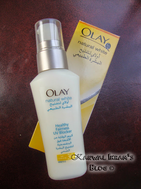 Olay Natural White Healthy Fairness UV blocker