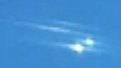 Close up look at the sparkling UFOs caught on camera over Mount Shasta California in April of 2021.