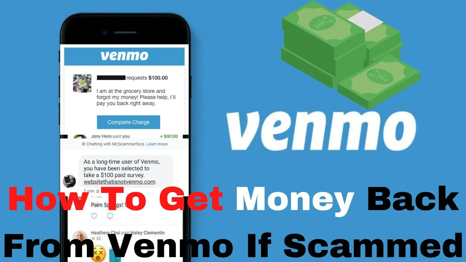 Get Money Back From Venmo If Scammed