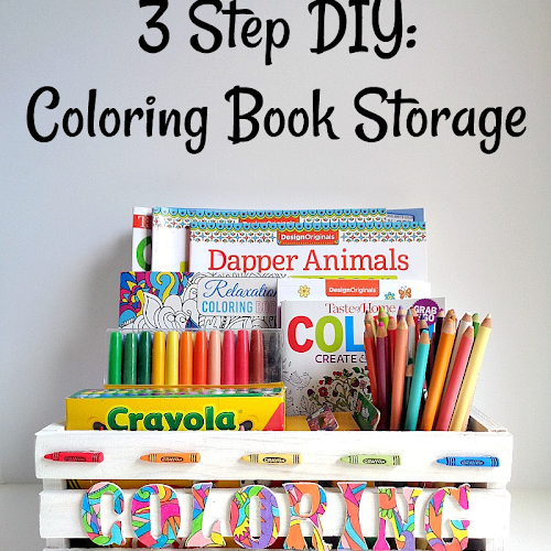 DIY: Coloring Book Page Thank You Cards - Running With A Glue Gun