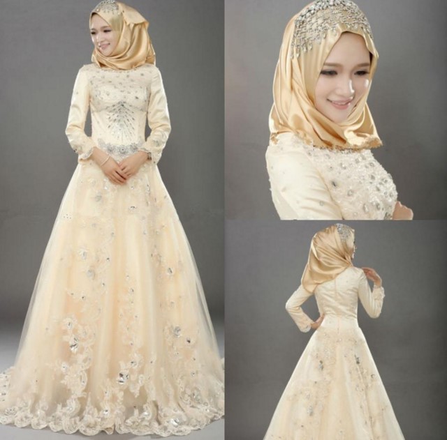 1001 Inspirasi Gaun Pengantin Muslimah Inspirasi 