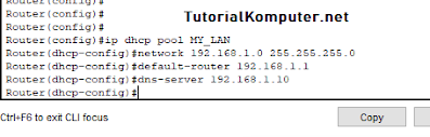 Setting DHCP Server di Router