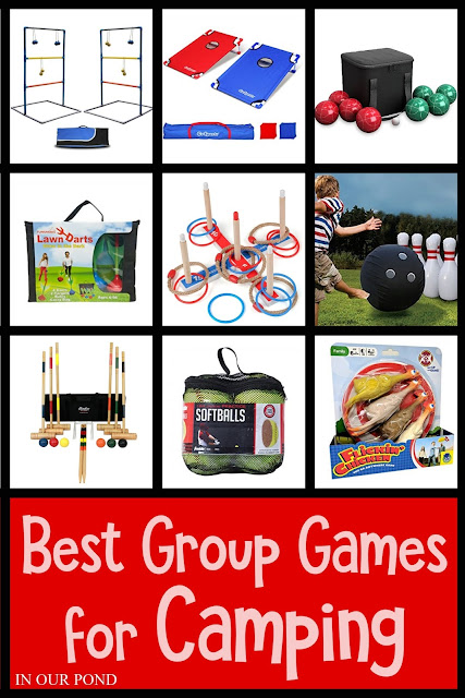 The Best Group Games for Camping // In Our Pond // card games // tile games // active games // outdoor // camping // camping games // memorial day weekend // 4th of july // labor day weekend