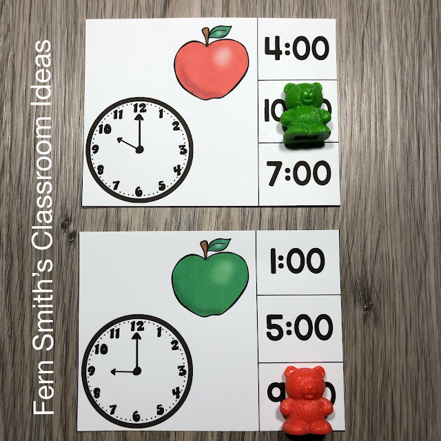 Click Here to Download This Time to the Hour Clip Cards Back to School September Bundle to Use in Your Classroom Today!