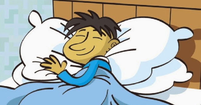 Gambar Kartun Pria Tidur