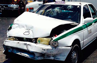 Imprudente taxista provoca accidente con saldo de 7 heridos, entre ellos su pasajera e hijos