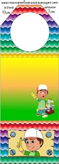 Handy Manny Party,  Free Printable Bookmarks.