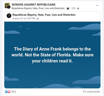 Meme: Diary of Anne Frank Banned in Florida - That's CRAZY!