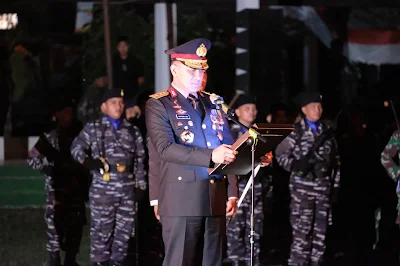 Kapolda Banten Pimpin Apel Kehormatan dan Renungan Suci dalam Rangka HUT Kemerdekaan RI ke-79