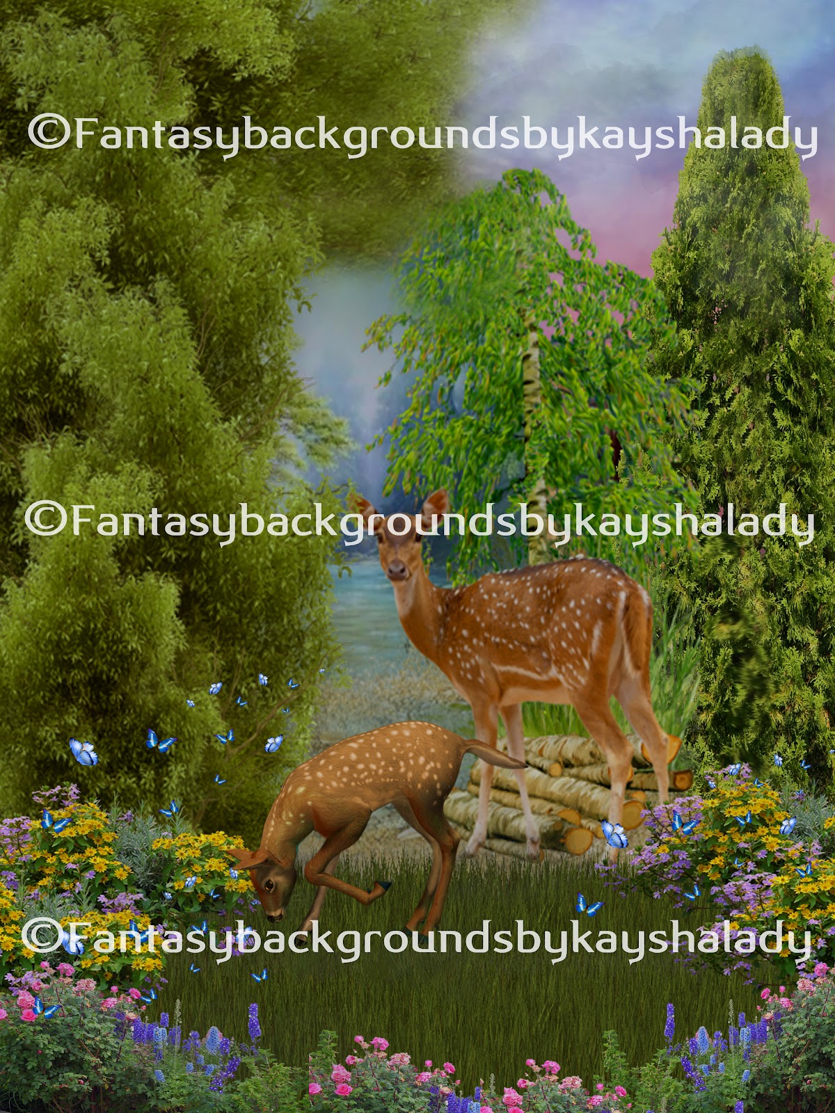 Wild Nature fantasy backgrounds