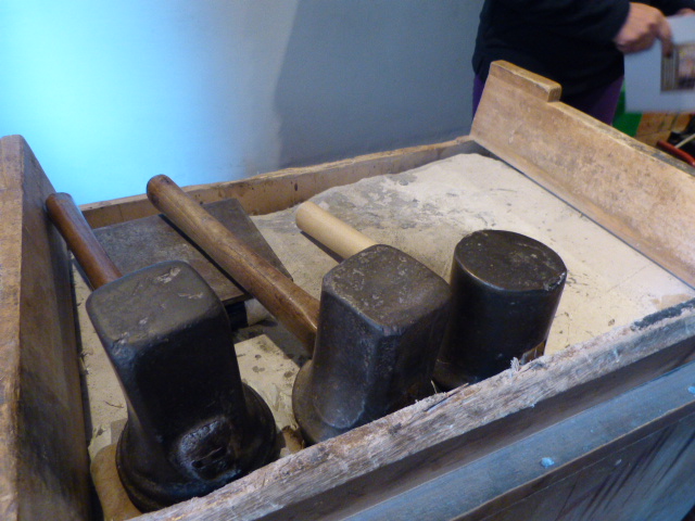 Mallets for pounding gold leaf