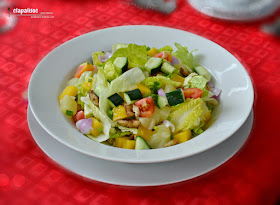 Tropical Salad at Encima Roofdeck Restaurant
