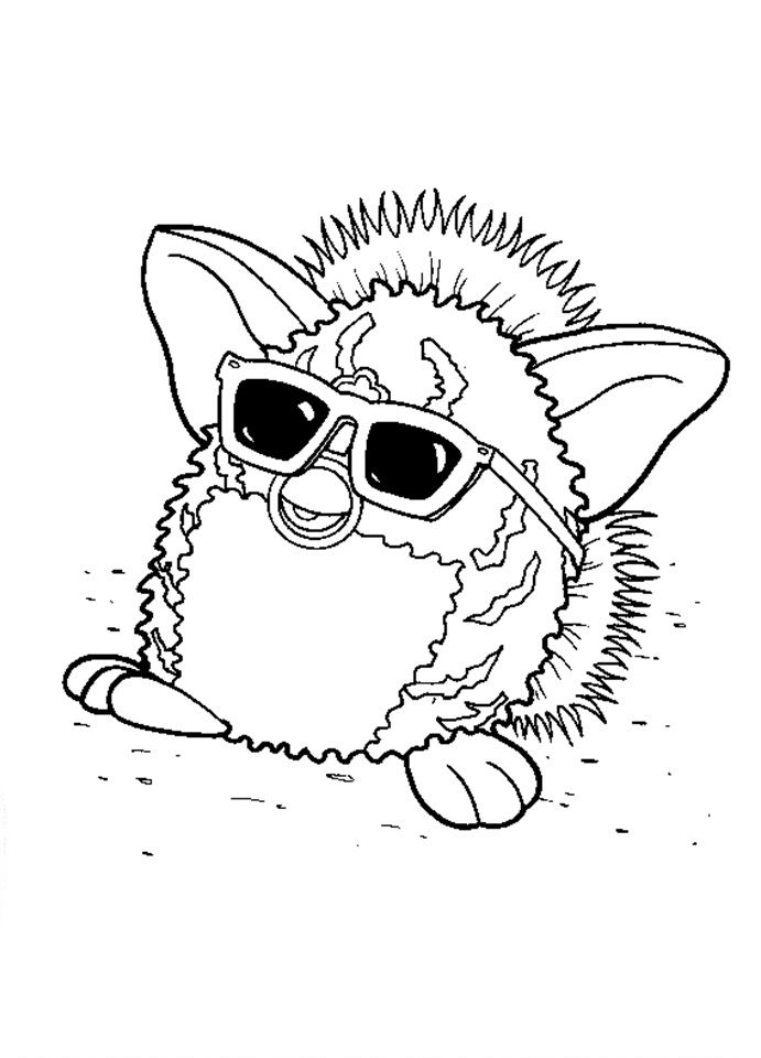 Download Images Kids Of Cartoon Coloring Pages: Printable Furbies To Coloring Page