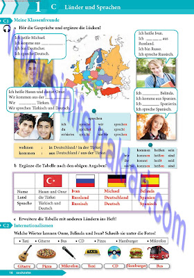 9. Sınıf Almanca A1.1 Ders Kitabı Cevapları Sayfa 16