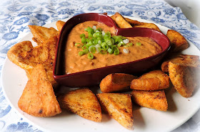 Spiced Bean Dip & Pita Crisps