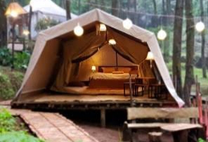 Pandemi, Kawasan Kemping Mewah Glamping De Loano Dirawat Dengan Cara Khusus 