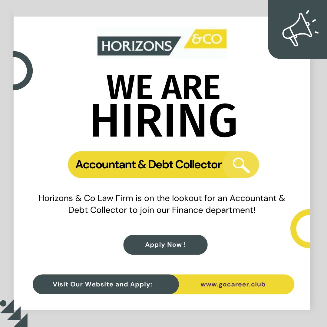 Hiring: Accountant & Debt Collector | Horizons & Co Law Firm | Latest Jobs in Dubai 2025