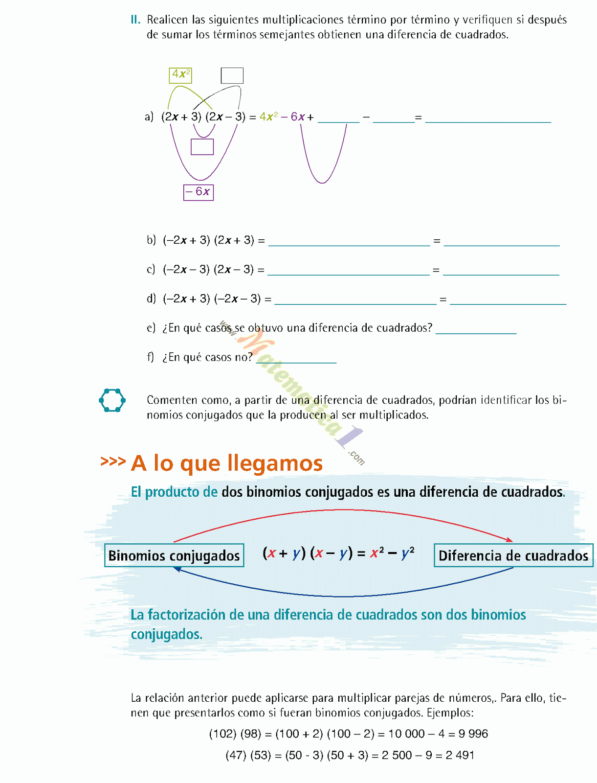 MATEMATICAS III TERCERO DE SECUNDARIA EJERCICIOS ...