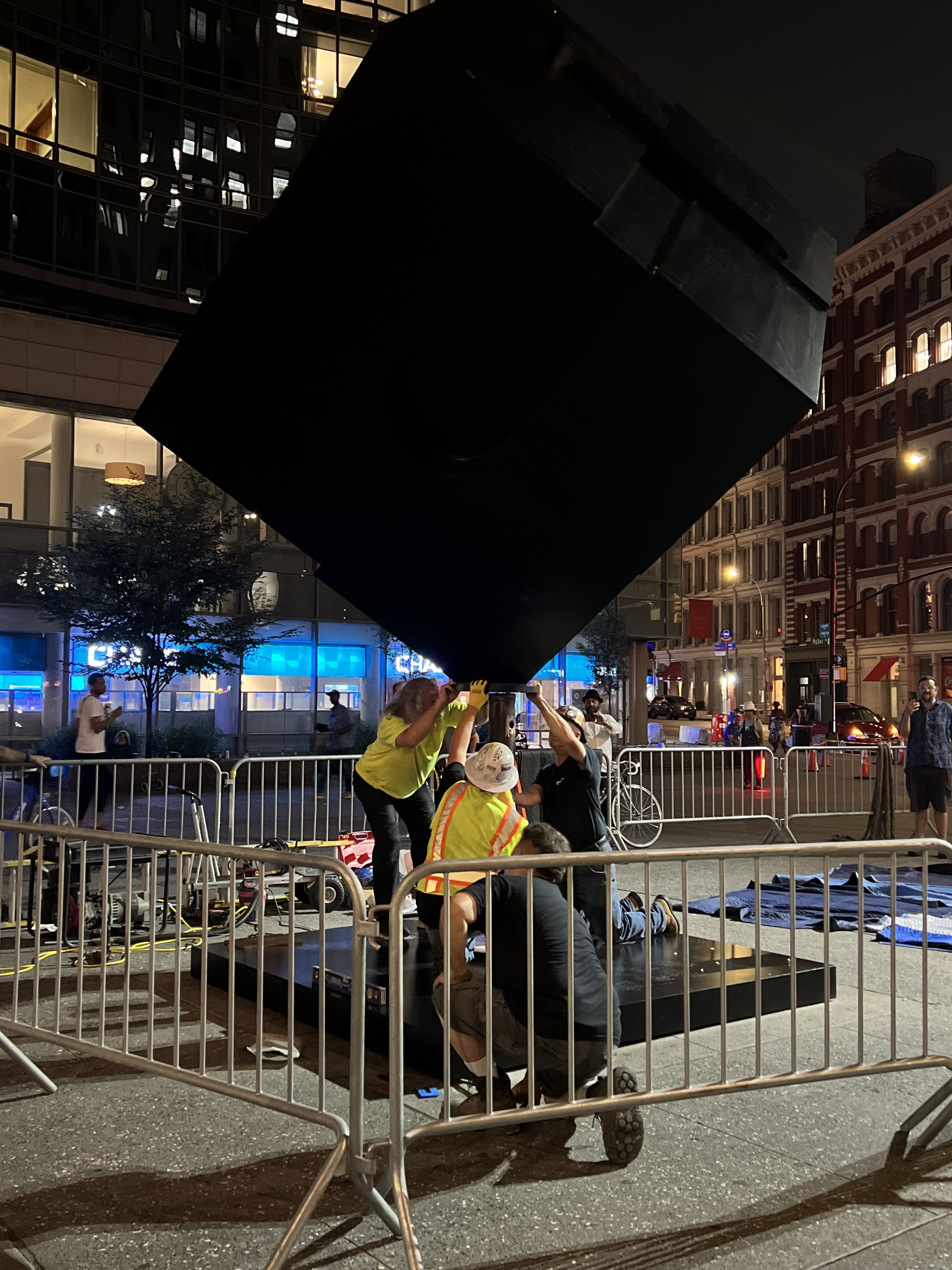 EV Grieve: On Astor Place, the cube will BRB to spin again