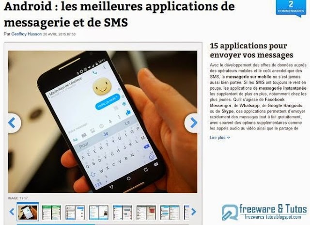 Comparatif des meilleures applications de messagerie instantanée et de SMS pour Android