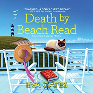 book cover of cozy mystery audiobook Death by Beach Read by Eve Gates