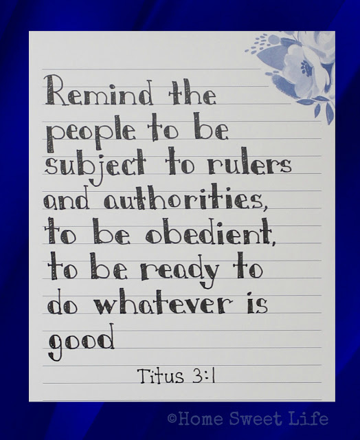 Titus 3:1, Scripture Writing