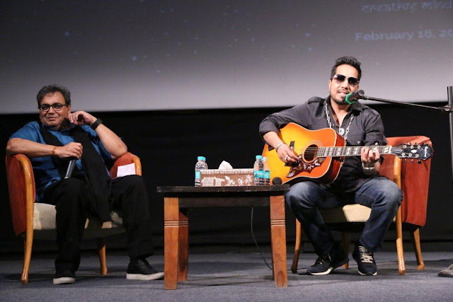 Subhash Ghai and Mika Singh