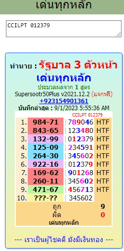 Thai Lottery Result -1-9-2023 Today -thai lottery vip tips & tricks